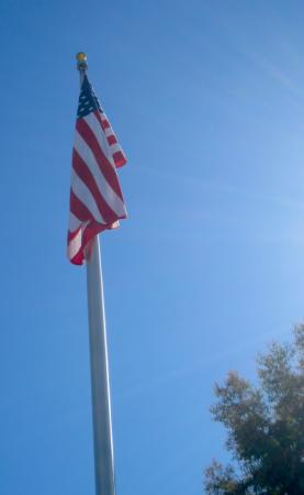 US Flag on a Flagpole