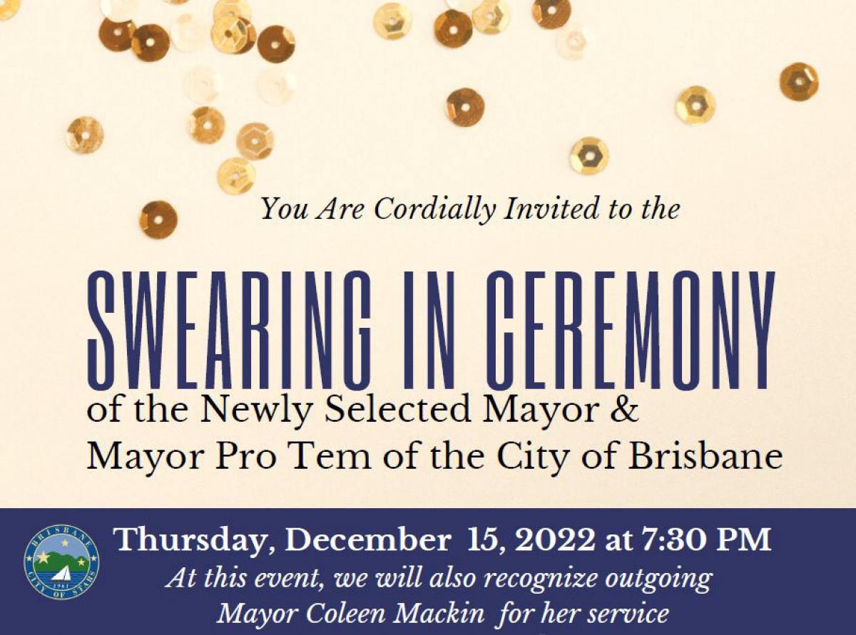 City Council Reorganization Invite