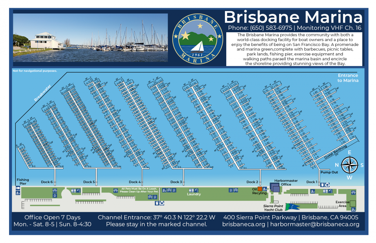 Map of the Brisbane Marina
