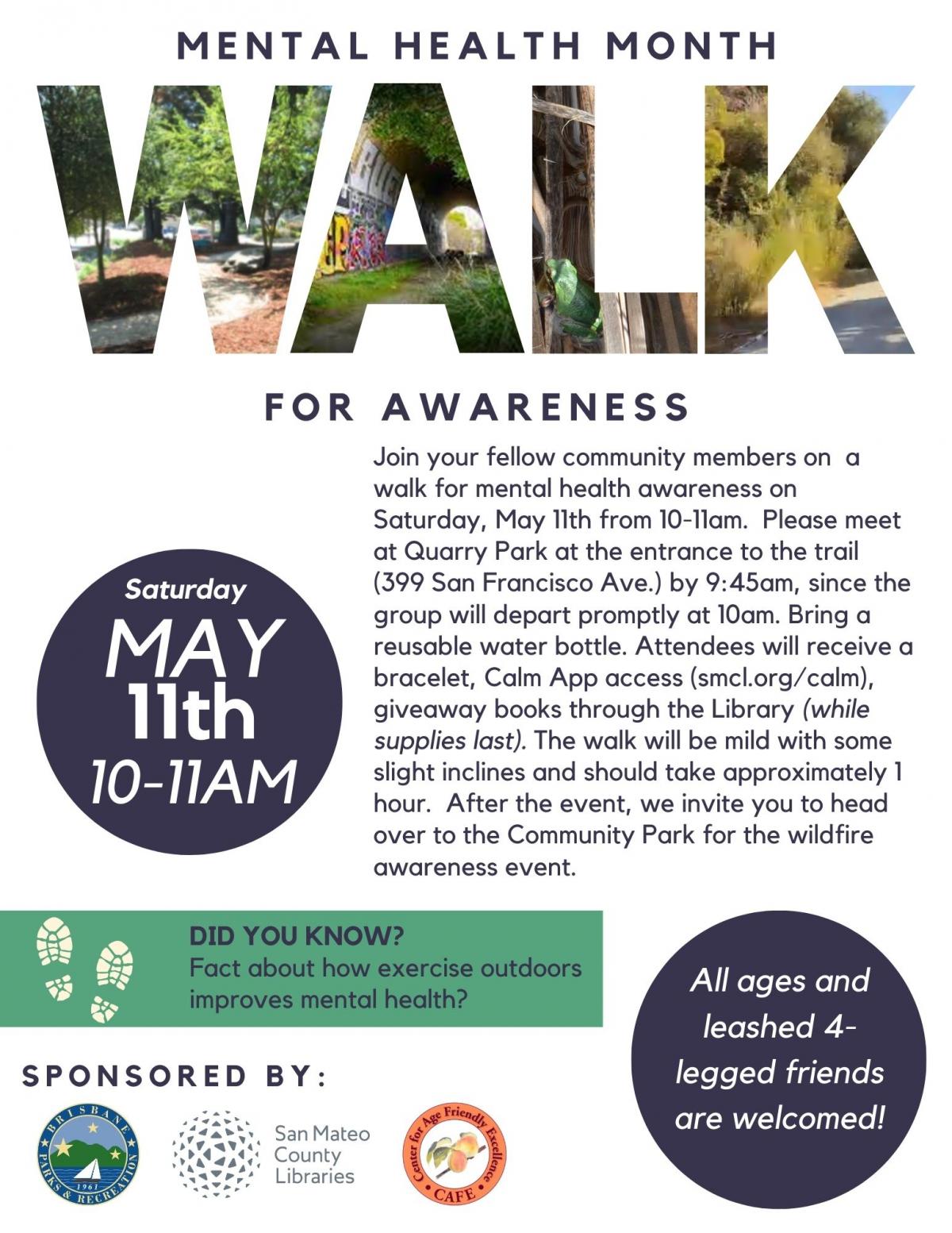 Walk for Awareness 2024 flyer