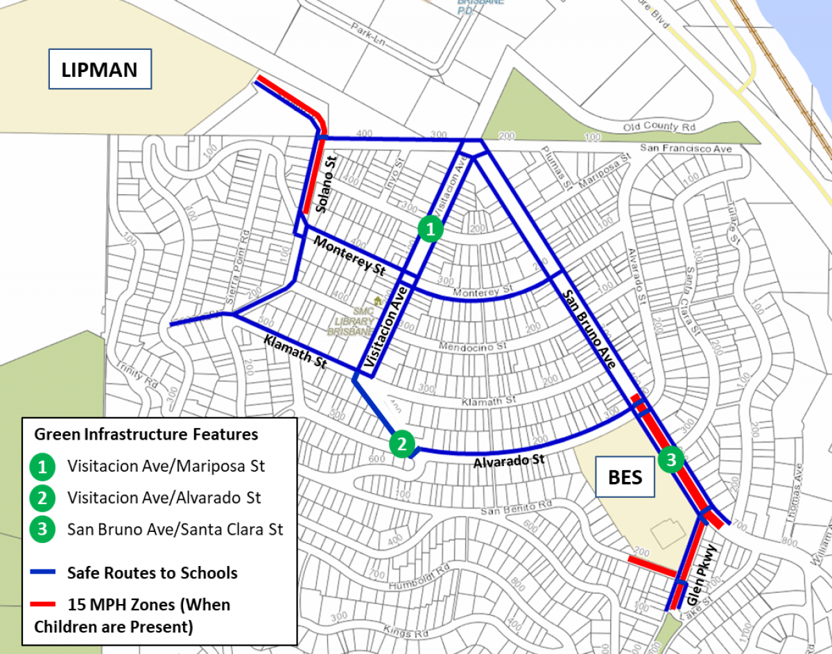 Safe Routes to School map